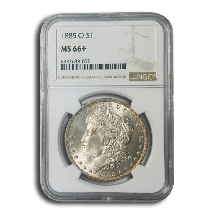 1885-O Morgan Dollar MS-66+ NGC 1885-O Morgan Dollar MS-66+ NGC