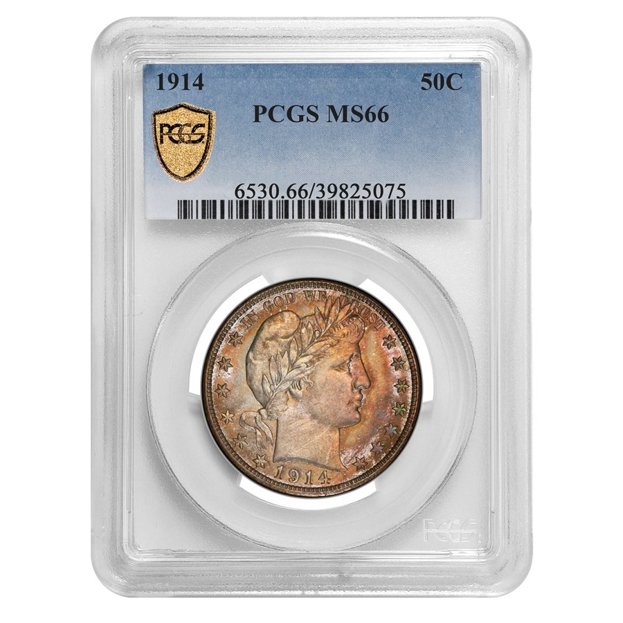 1914 Barber Half Dollar MS-66 PCGS CAC