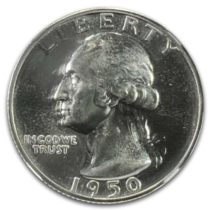 1950 Washington Quarter PF-68 NGC