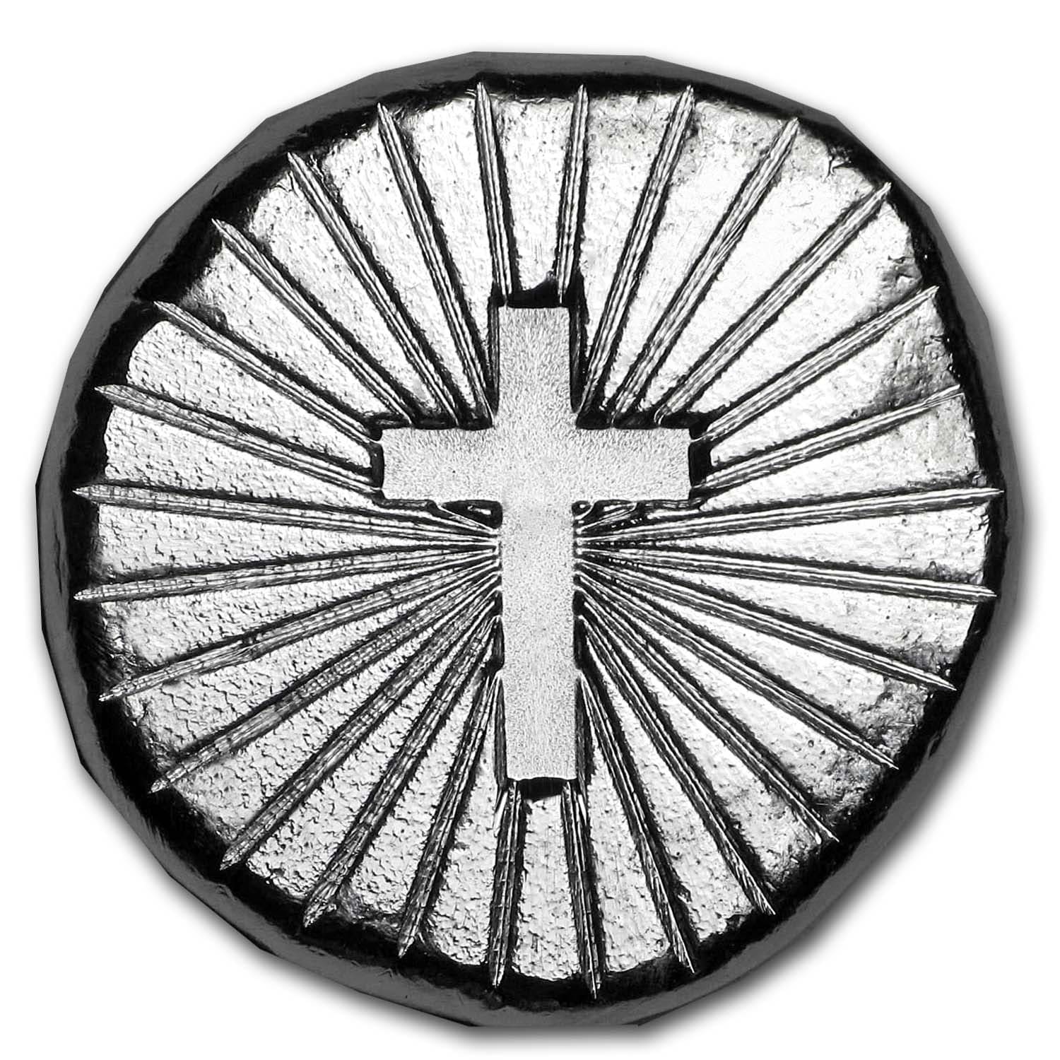 1/2 oz Hand Poured Lucky Pieces - 9Fine Mint (Cross)