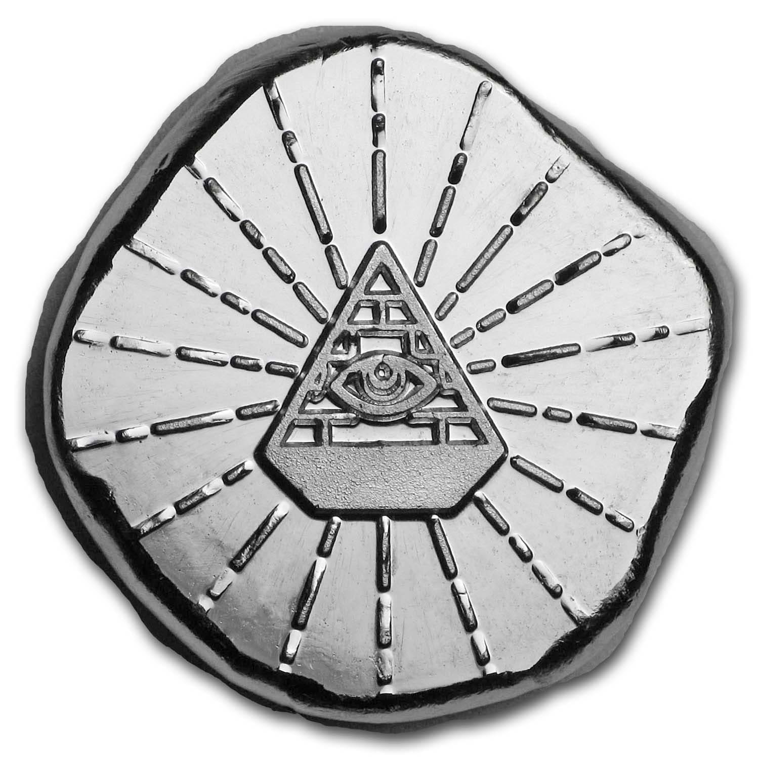 1/2 oz Hand Poured Lucky Pieces - 9Fine Mint (All Seeing Eye)
