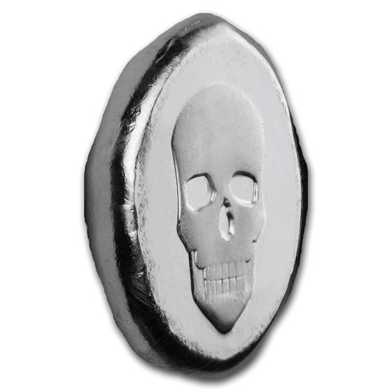 1/2 oz Hand Poured Lucky Pieces - 9Fine Mint (Skull, Type l)