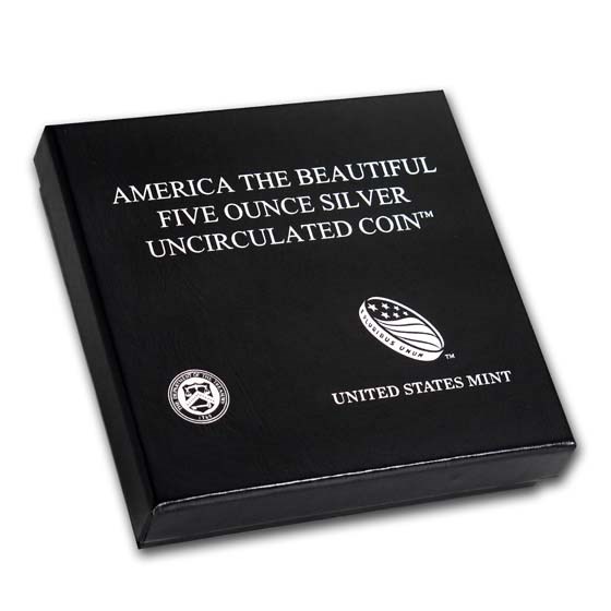 OGP Box &amp; COA - 2019 U.S. Mint 5 oz Silver ATB Coin (Lowell Park)