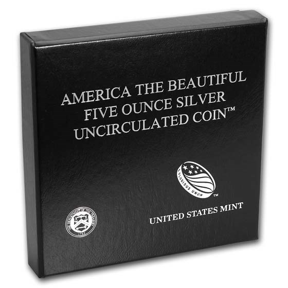 OGP Box &amp; COA - 2019 U.S. Mint 5 oz Silver ATB Coin (Lowell Park)