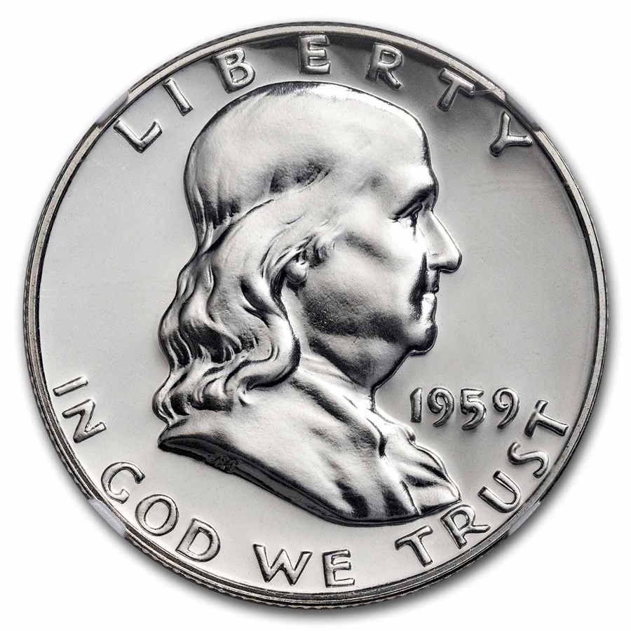 1959 Franklin Half Dollar PF-68 NGC