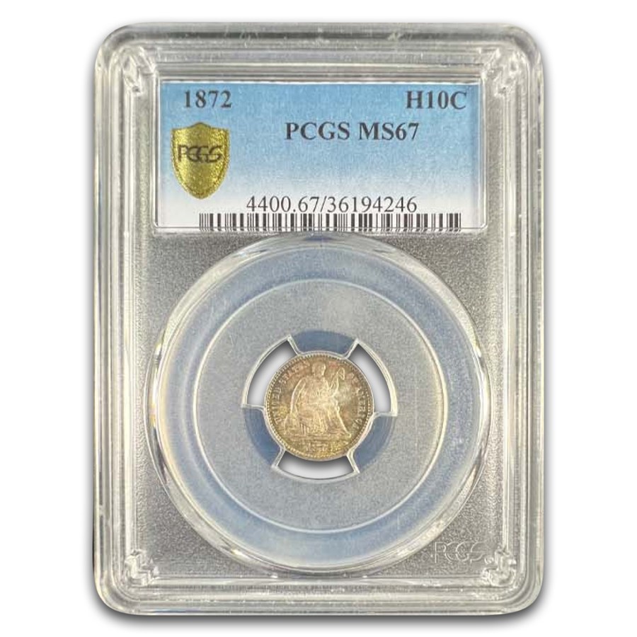 1872 Liberty Seated Half Dime MS-67 PCGS