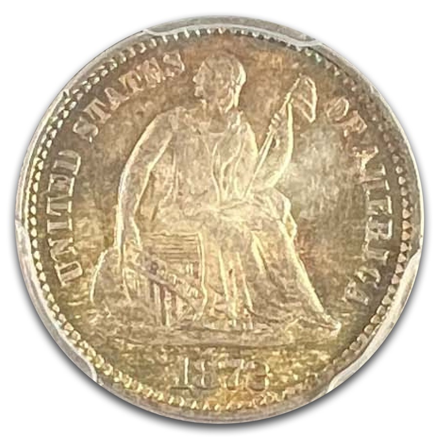 1872 Liberty Seated Half Dime MS-67 PCGS