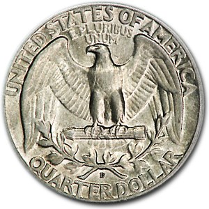 1942-D Washington Quarter AU