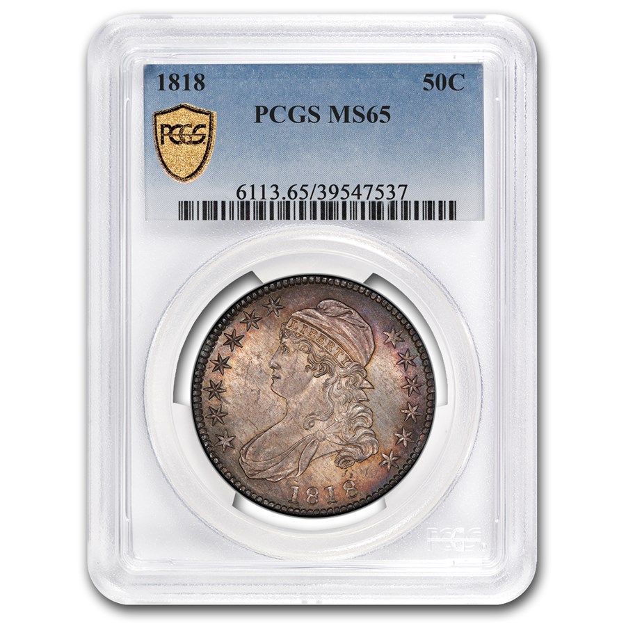 1818 Bust Half Dollar MS-65 PCGS