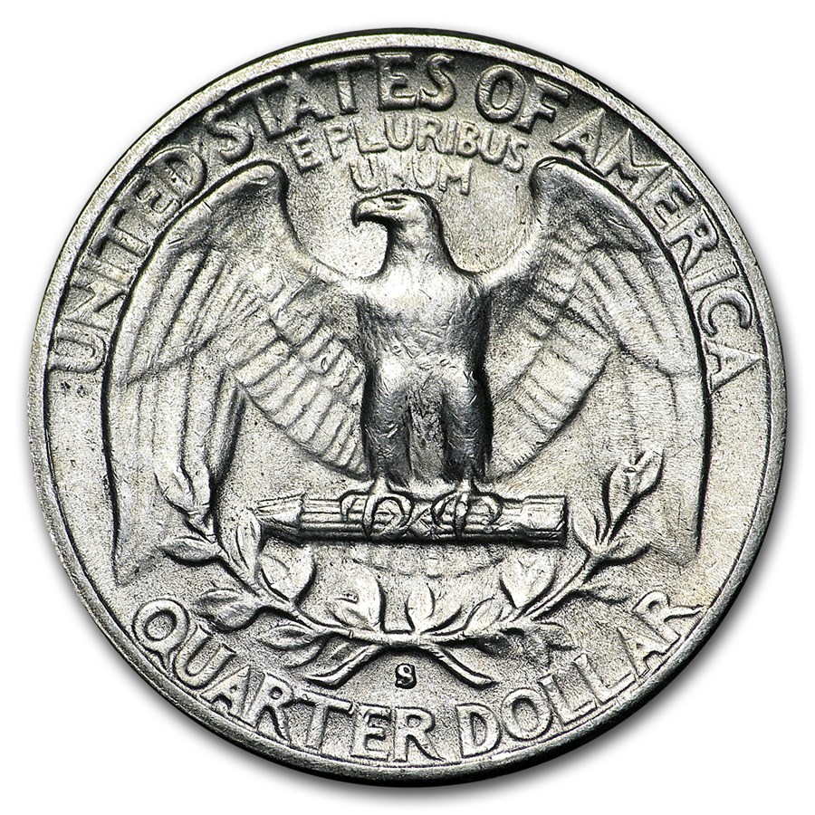 1948-S Washington Quarter AU
