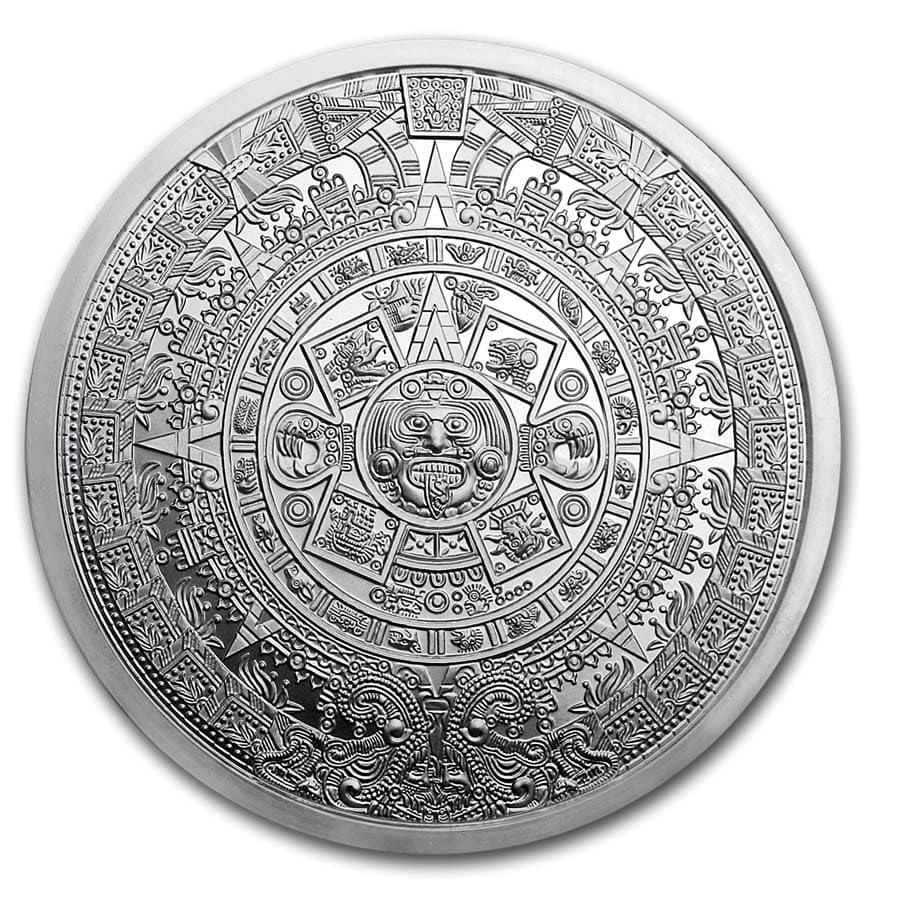 5 oz Silver Round - Aztec Calendar