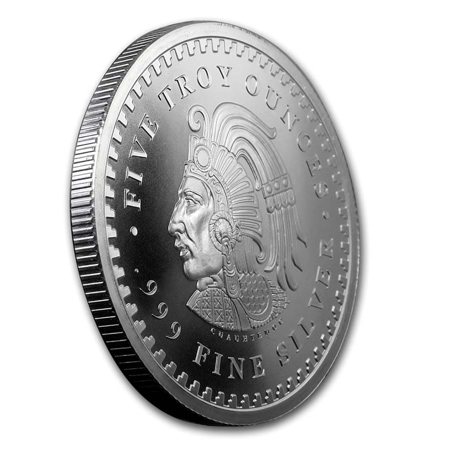 5 oz Silver Round - Aztec Calendar