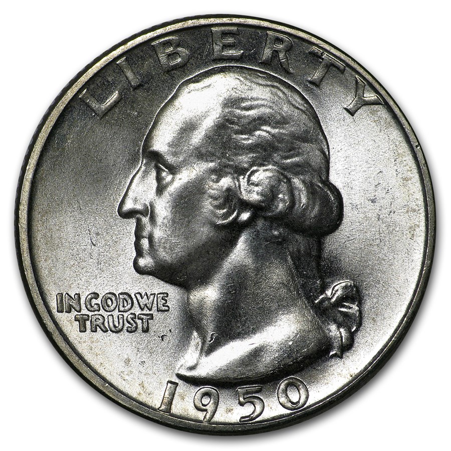 1950-D Washington Quarter BU