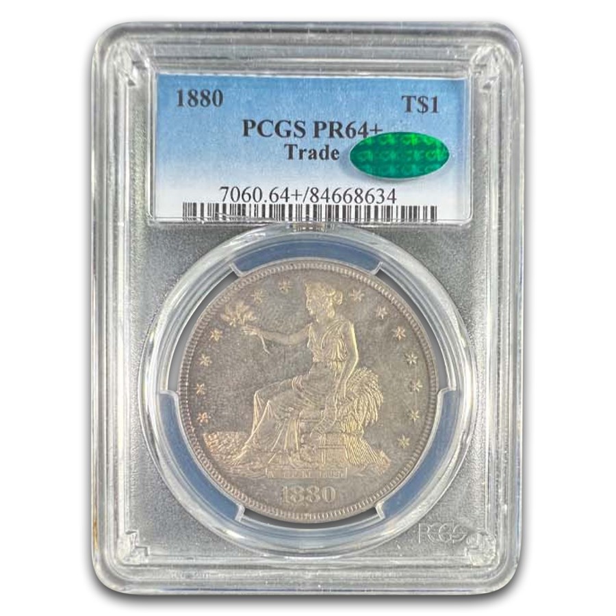 1880 Trade Dollar PR-64+ PCGS CAC