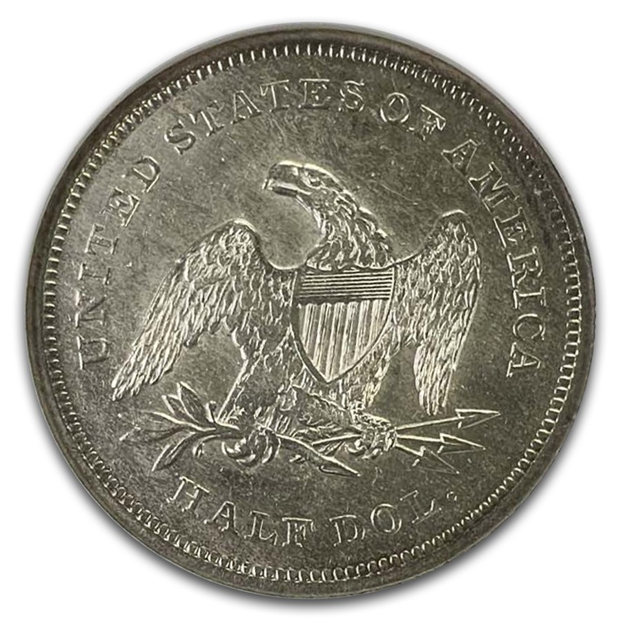 1839 Liberty Seated Half Dollar AU-58 NGC (No Drapery)