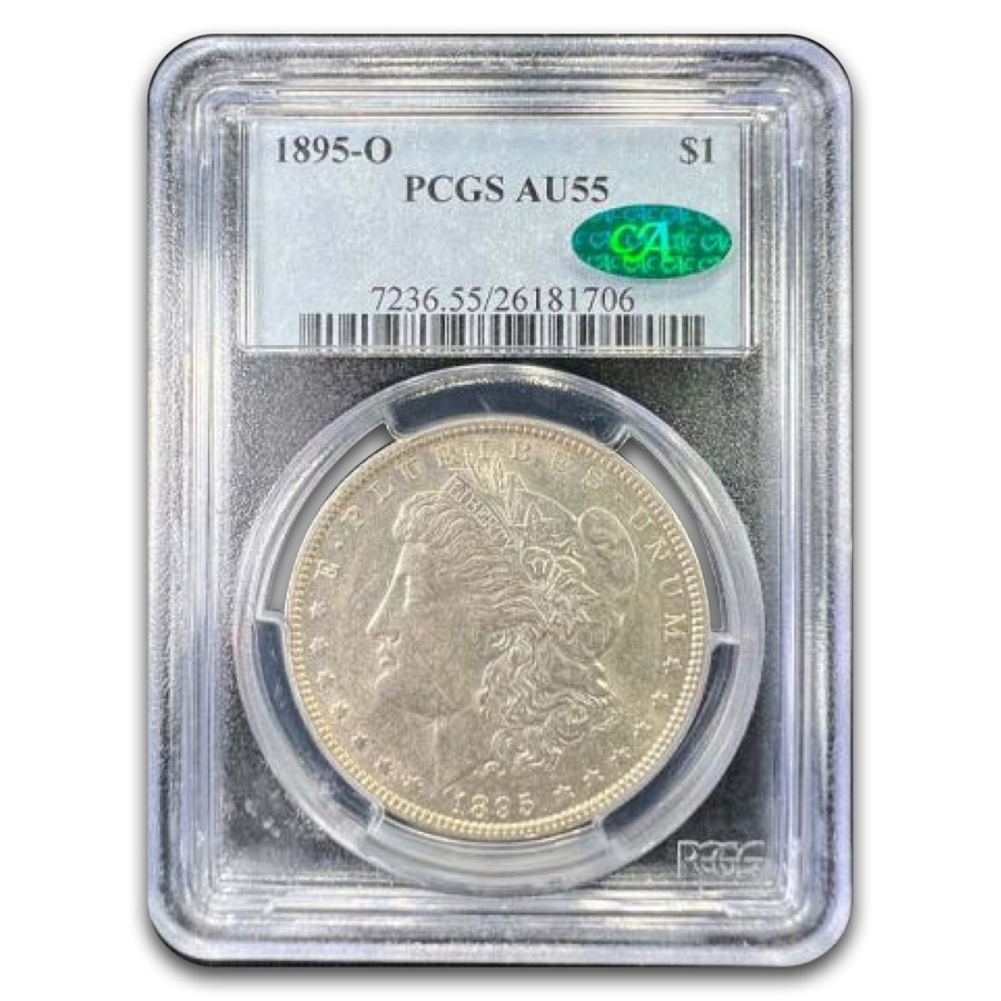 1895-O Morgan Dollar AU-55 PCGS CAC