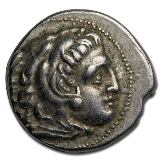 Macedonian Silver Drachm Alexander III (336-300 BC) VF-XF