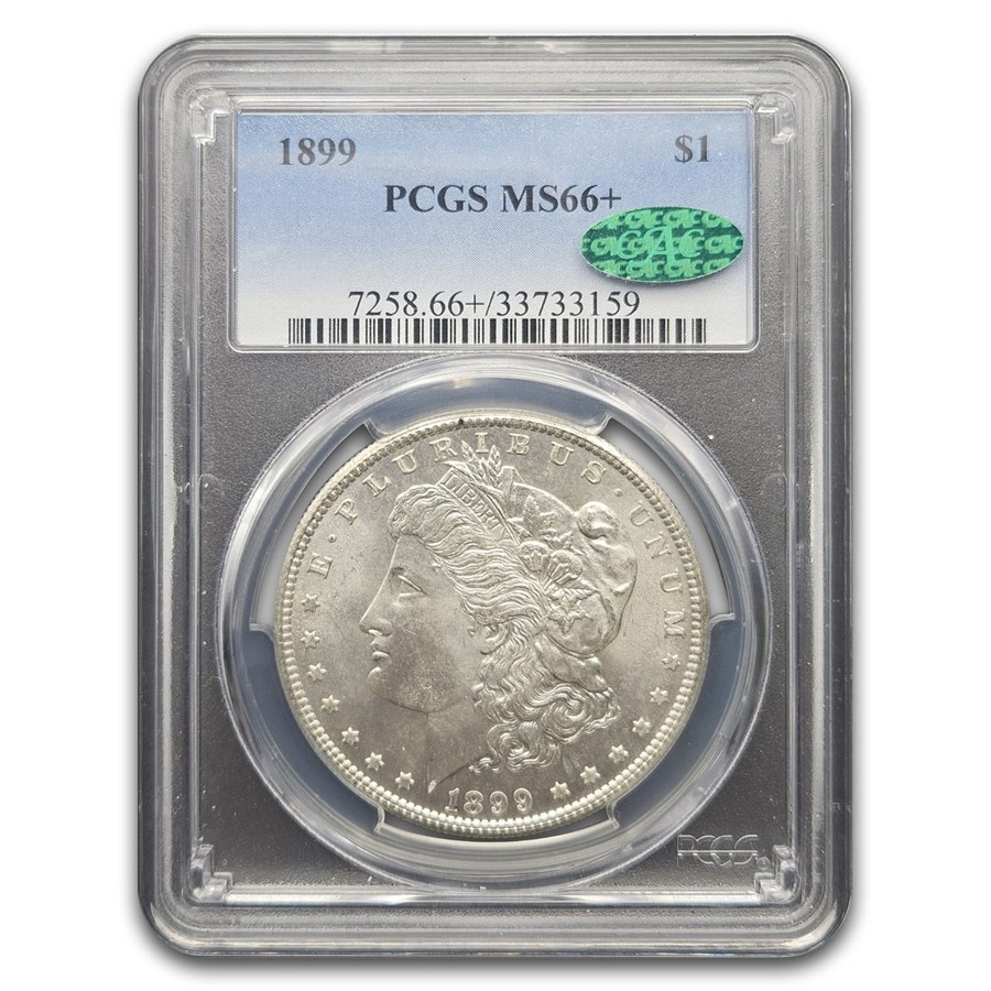 1899 Morgan Dollar MS-66+ PCGS CAC 1899 Morgan Dollar MS-66+ PCGS CAC