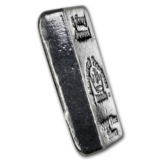 5 oz Hand Poured Silver Bar - MPM