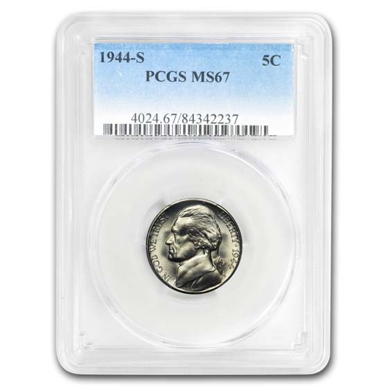 1944-S Jefferson Nickel MS-67 PCGS