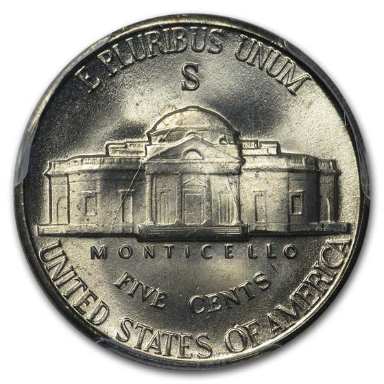 1944-S Jefferson Nickel MS-67 PCGS