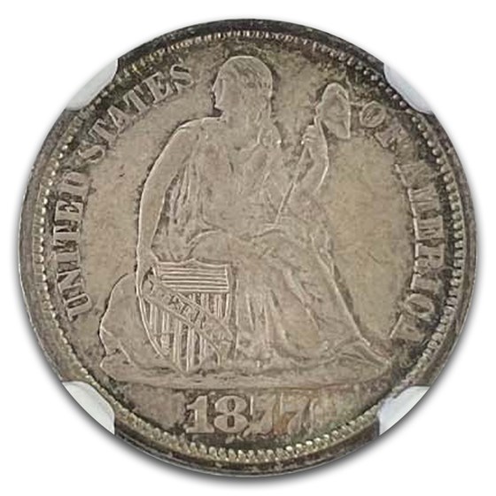1877-CC Liberty Seated Dime MS-66 NGC