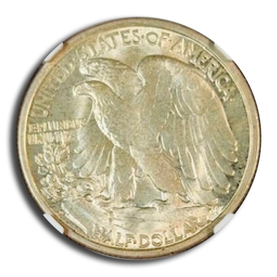 1918-D Walking Liberty Half Dollar MS-64 NGC