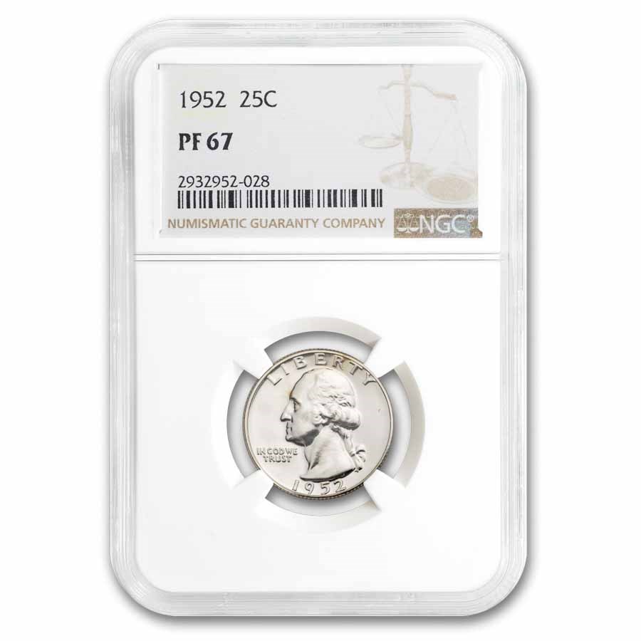 1952 Washington Quarter PF-67 NGC