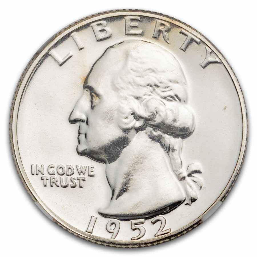 1952 Washington Quarter PF-67 NGC