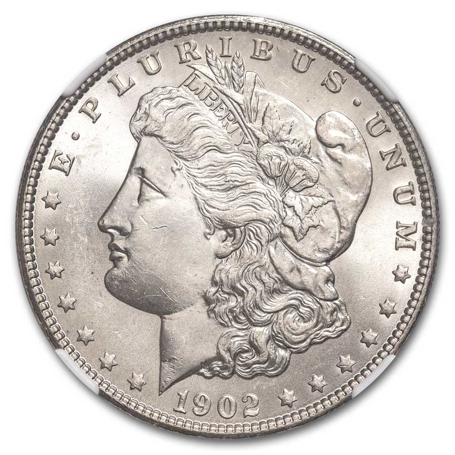 1902 Morgan Dollar MS-64 NGC