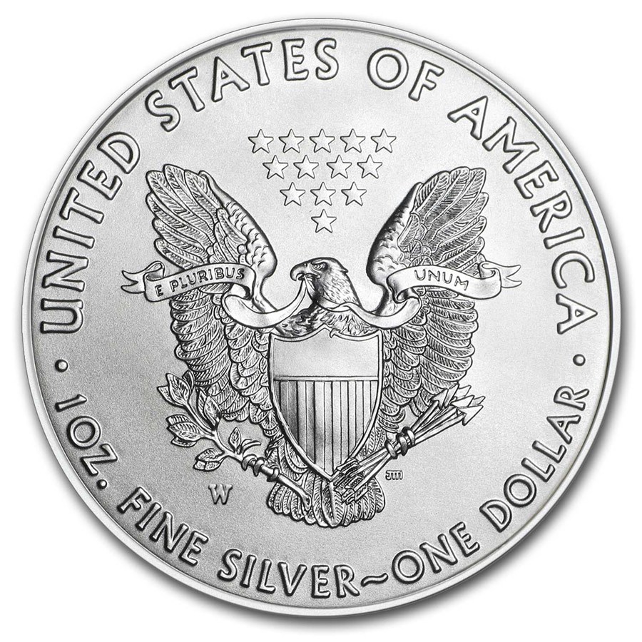 2019-W Burnished American Silver Eagle (w/Box & COA)