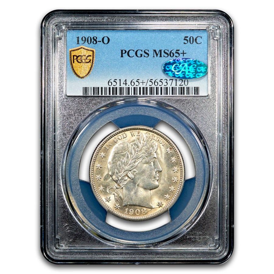 1908-O Barber Half Dollar MS-65+ PCGS CAC