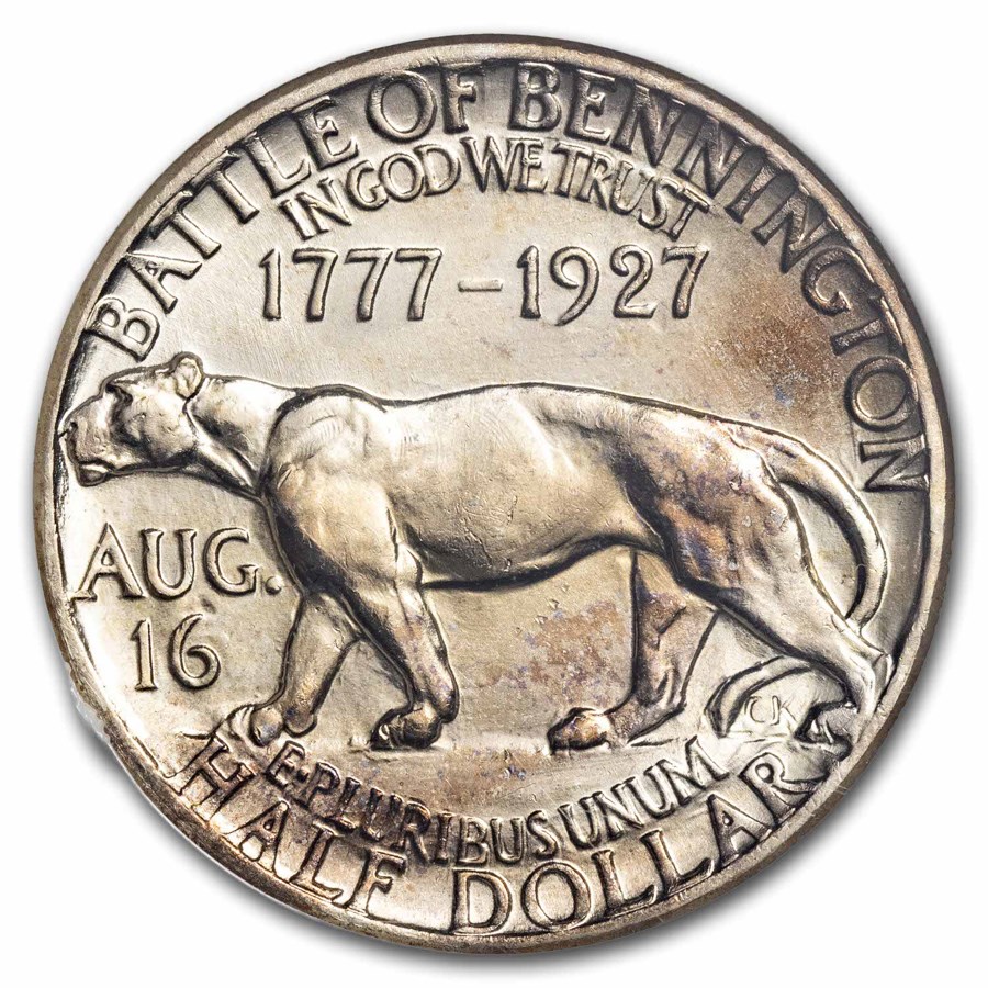 1927 Vermont Sesquicentennial Half Dollar MS-62 NGC