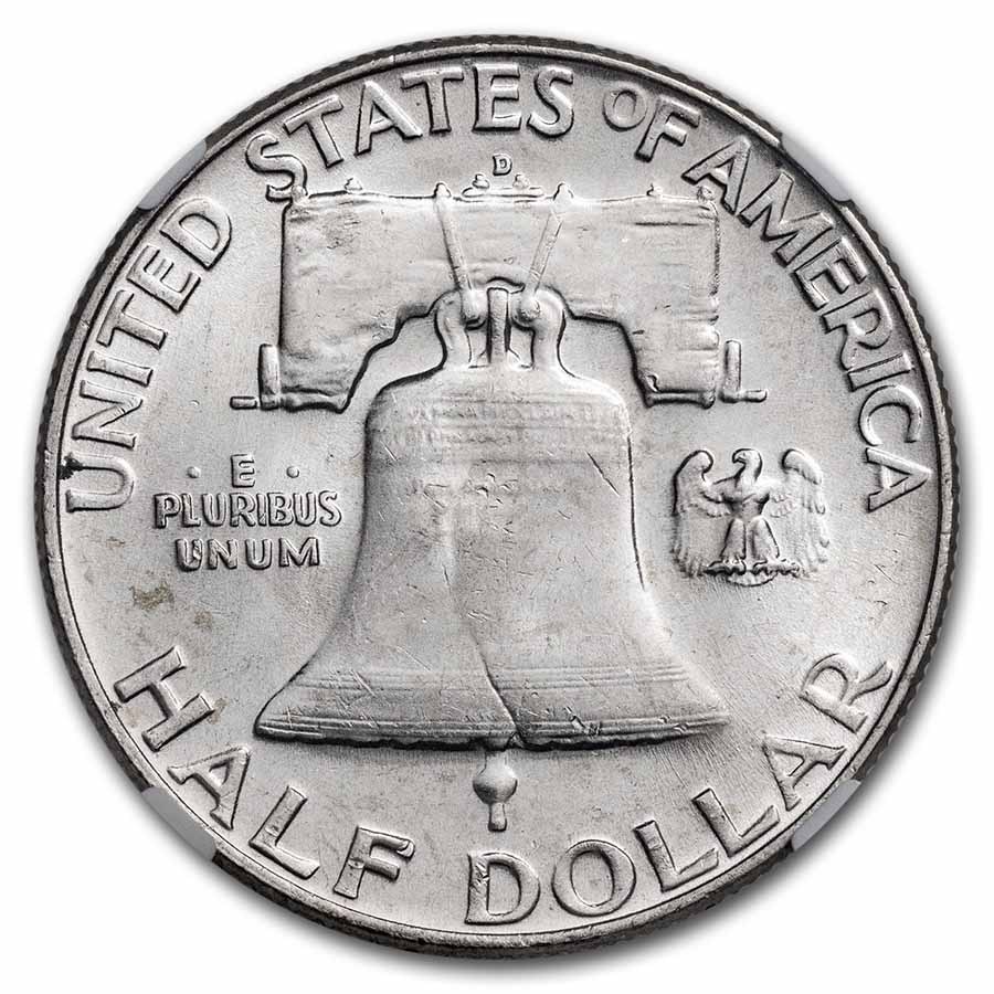 1960-D Franklin Half Dollar MS-64 NGC
