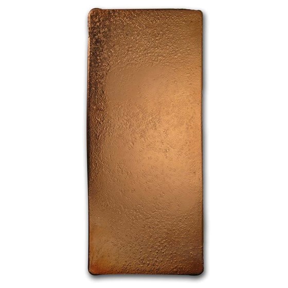 100 oz Cast-Poured Copper Bar - 9Fine Mint
