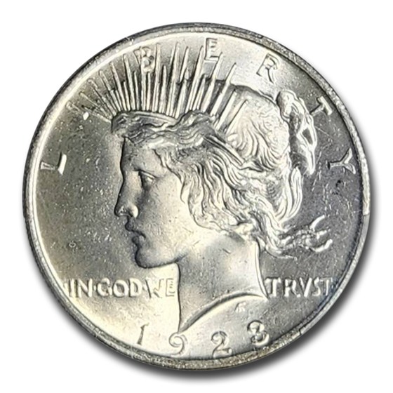 1923 Peace Dollar MS-66+ PCGS CAC