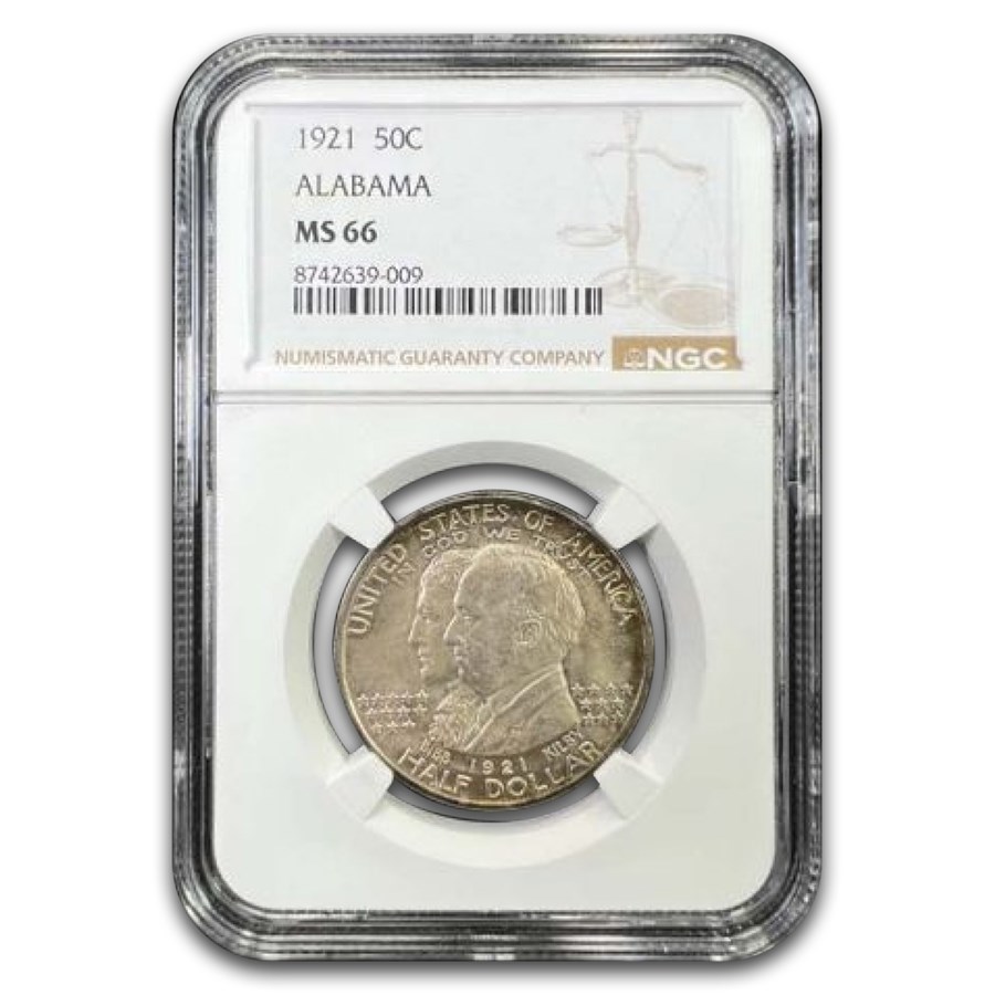 1921 Alabama Centennial Half Dollar Commem MS-66 NGC