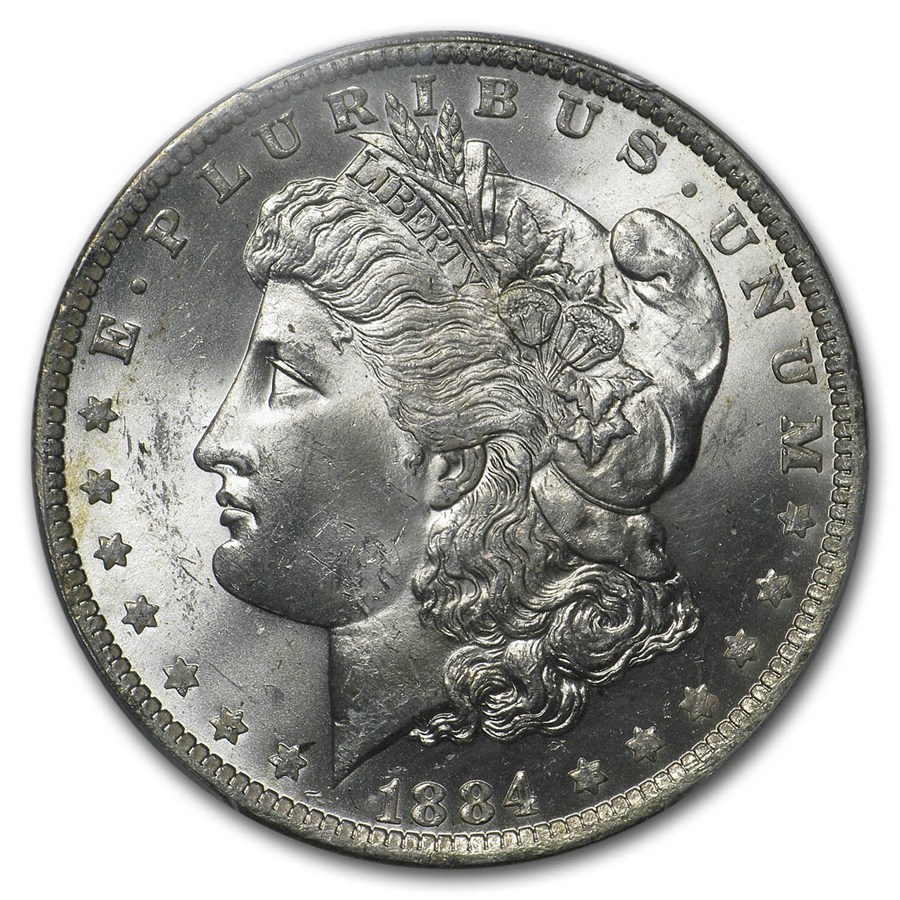 1878-1904 Morgan Dollars MS-63 PCGS (5 Different Dates/Mints)