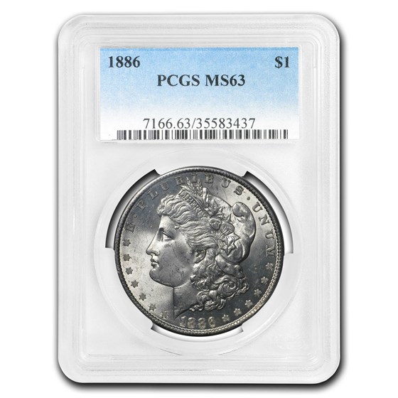 1878-1904 Morgan Dollars MS-63 PCGS (5 Different Dates/Mints)