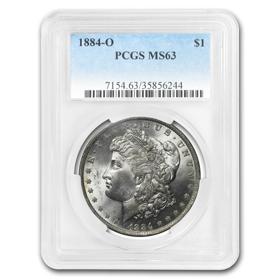1878-1904 Morgan Dollars MS-63 PCGS (5 Different Dates/Mints)
