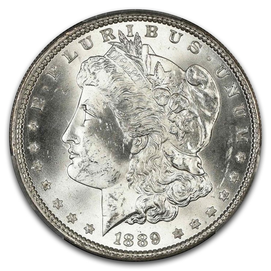 1889 Morgan Dollar MS-64 PCGS (VAM 19A Bar Wing)