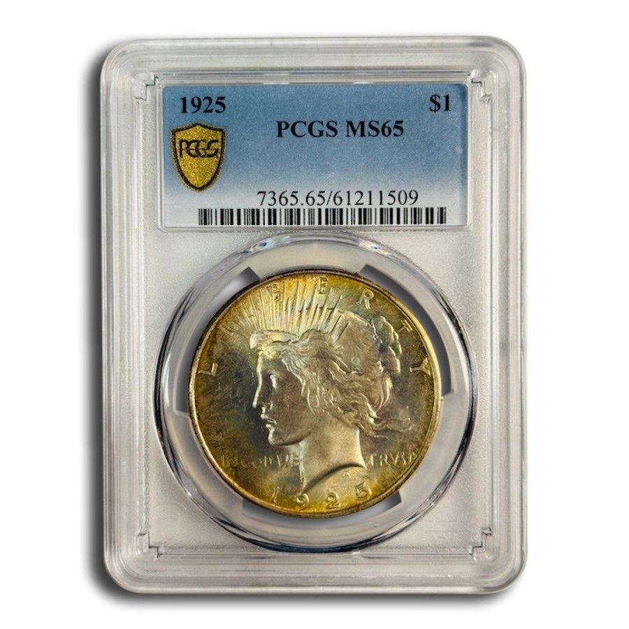 1925 Peace Dollar MS-65 PCGS (Light Toning)