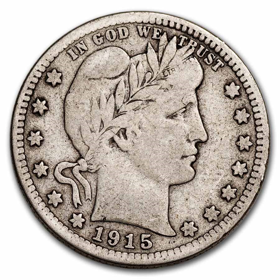1915-S Barber Quarter Fine