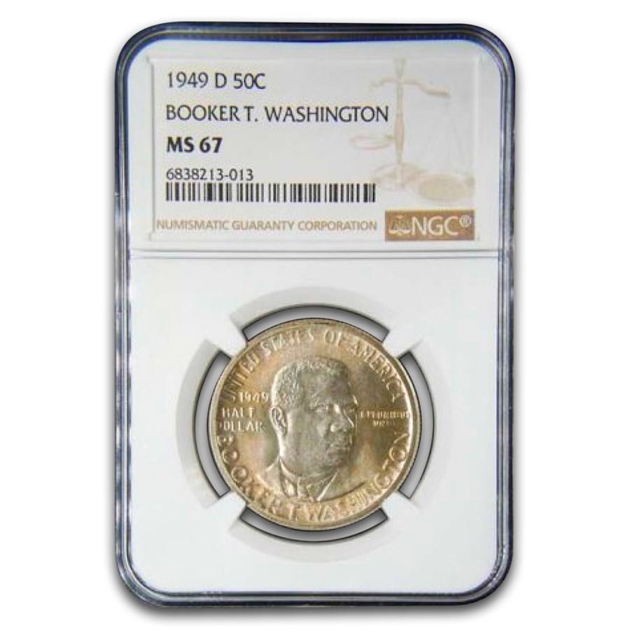 1949-D Booker T. Washington Half Dollar Commem MS-67 NGC