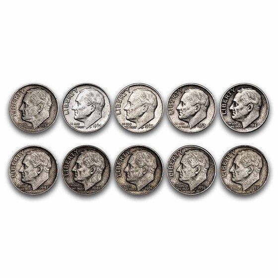 90% Silver Coins $1 Face Value Avg Circ