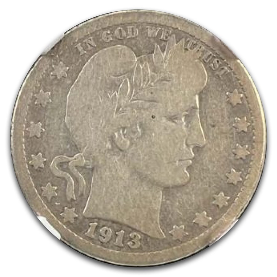 1913-S Barber Quarter VG-8 NGC