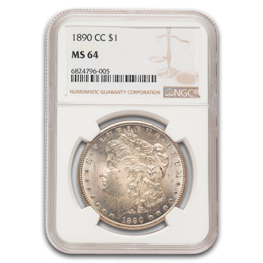 1890-CC Morgan Dollar MS-64 NGC