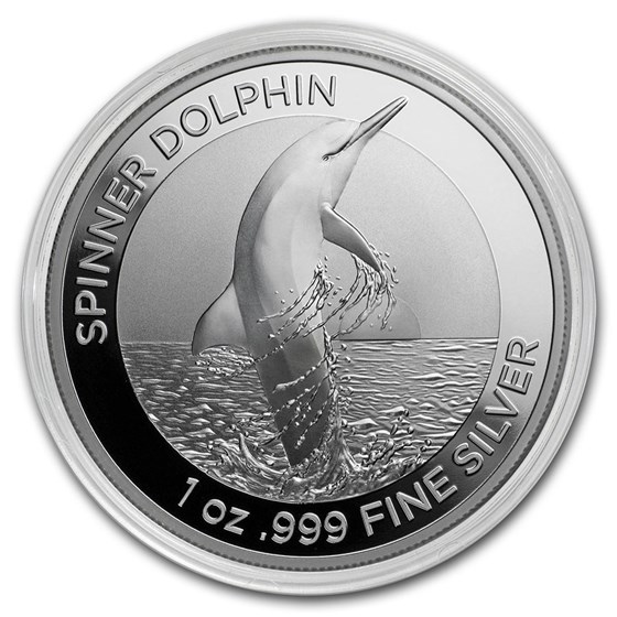 2020 Australia 1 oz Silver $1 Spinner Dolphin BU