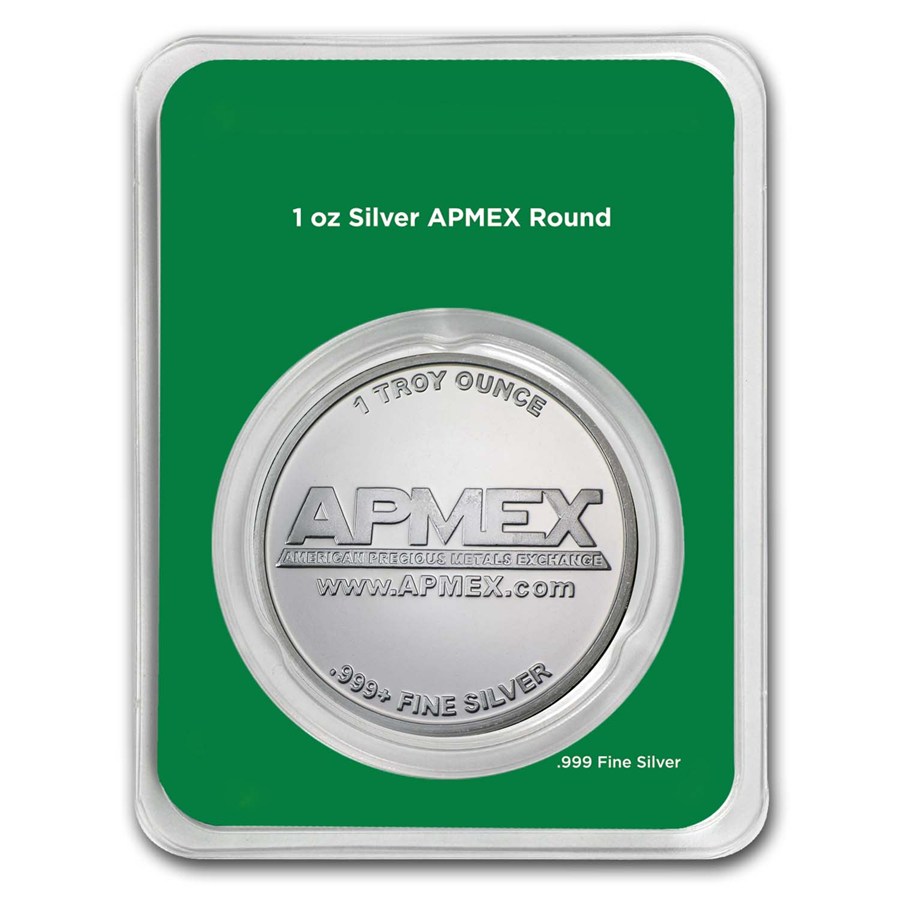1 oz Silver Round - APMEX (w/Christmas Presents Card, In TEP)