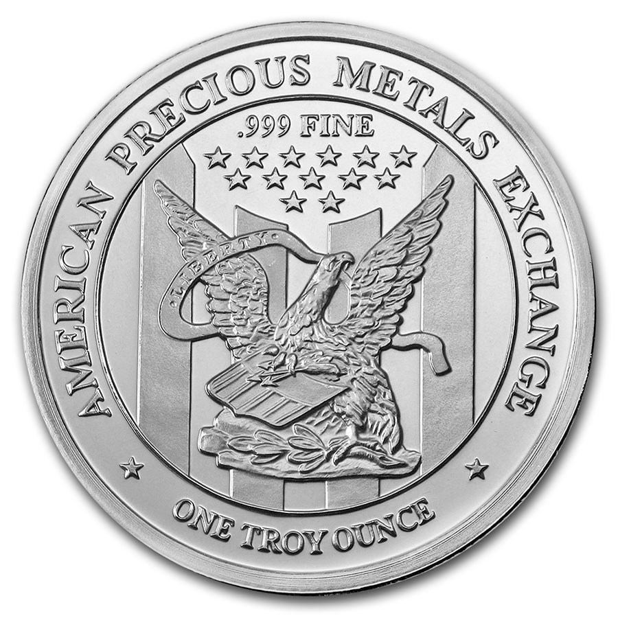 1 oz Silver Round - APMEX (w/Christmas Presents Card, In TEP)